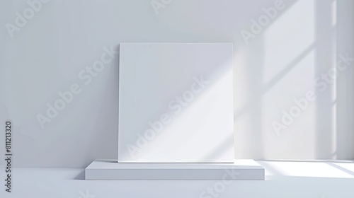 Wallpaper Mural Blank advertising space on a white background, providing a clean and uncluttered canvas ideal for bold visuals and impactful messaging Torontodigital.ca