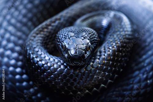 big dangerous black snake