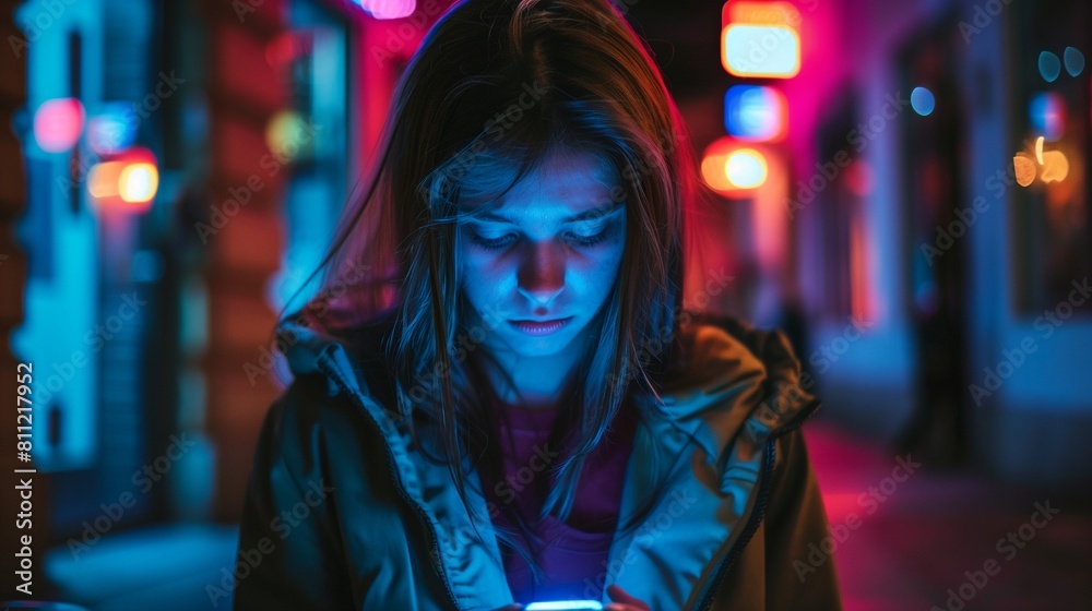 A somber image depicting teenage depression influenced by social media, showcasing a despondent adolescent grappling with self-harm and suicidal thoughts due to cyberbullying.