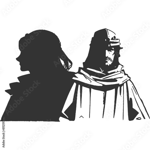 Unmask Truth Within Vintage Illustration Vector