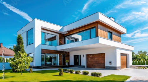House design, white minimalist house
