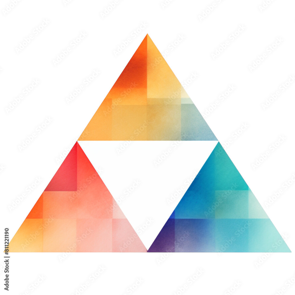 Triangle logo vector icon, pyramid prism geometric graphic design Triangle logo vector icon, pyramid prism geometric graphic design