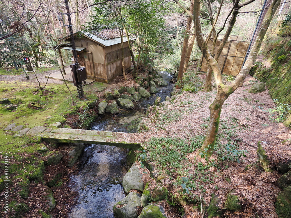 石川県加賀市　山中温泉の鶴仙渓遊歩道