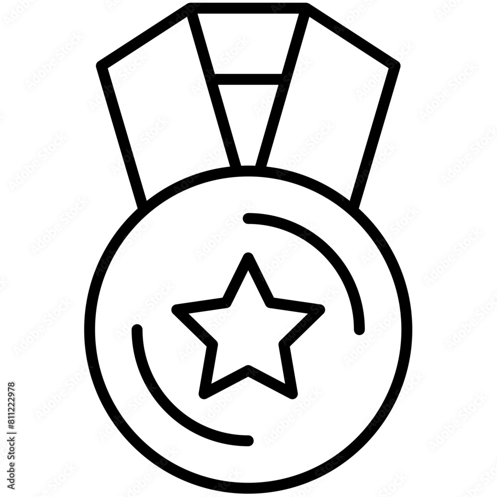 Badge And Reward Outline Icon Pack Badge And Reward Outline Icon Pack