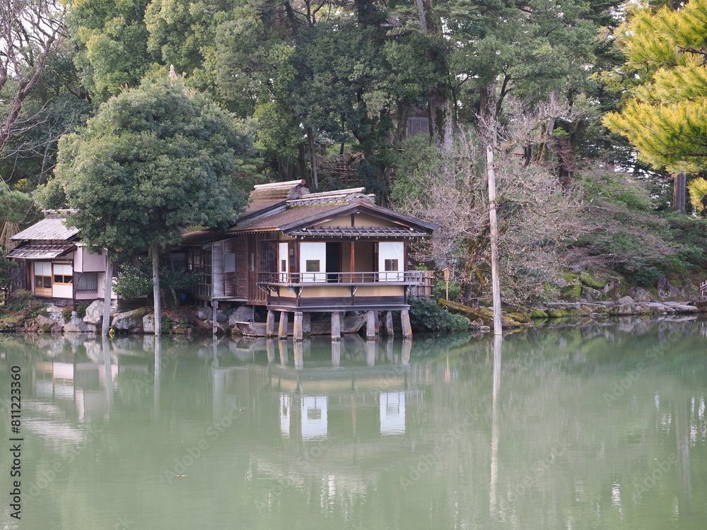 Fototapeta premium 石川県金沢市にある兼六園