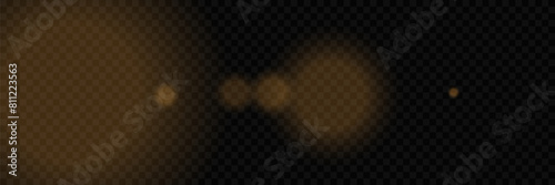 Light effect of light, sparkling particles. Shiny elements on a transparent background.	
