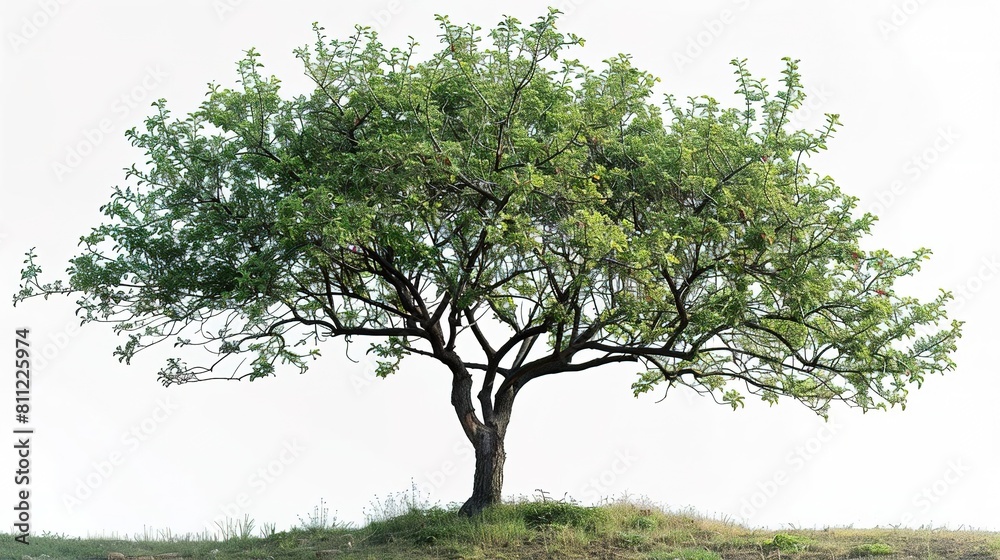Create a watercolor painting of a single, gnarled tree on a grassy hill. The sky is a clear blue and the sun is shining brightly. The tree is in full bloom with pink blossoms. Create a watercolor painting of a single, gnarled tree on a grassy hill. The sky is a clear blue and the sun is shining brightly. The tree is in full bloom with pink blossoms.