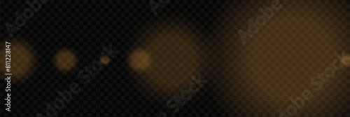 Light effect of light, sparkling particles. Shiny elements on a transparent background.