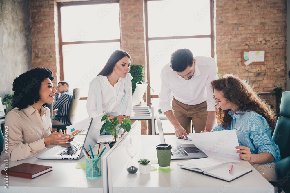 Photo of create ideas brainstorm teamwork young people working together employees modern open space style interior workplace workstation Photo of create ideas brainstorm teamwork young people working together employees modern open space style interior workplace workstation