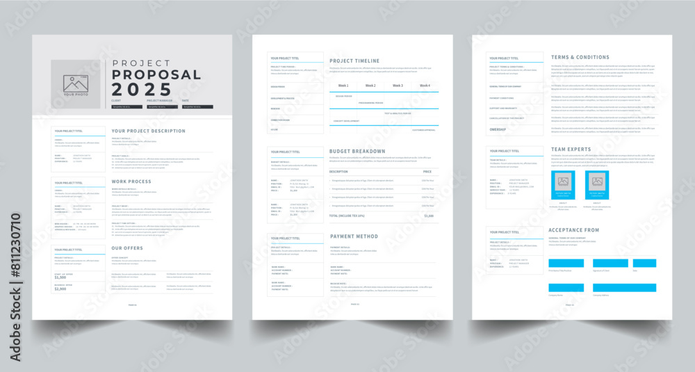 Project Proposal Layout Template , Project Plan, Client Proposal Template , Business Proposal , Brief Proposal , Project Guide Template