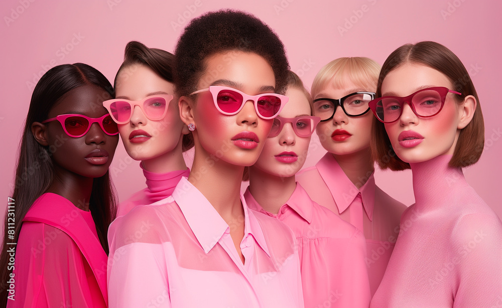 Vibrant Vision: Stylish Eyewear in Pink Hues Vibrant Vision: Stylish Eyewear in Pink Hues