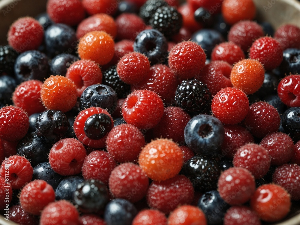 blackberry and raspberry blackberry and raspberry