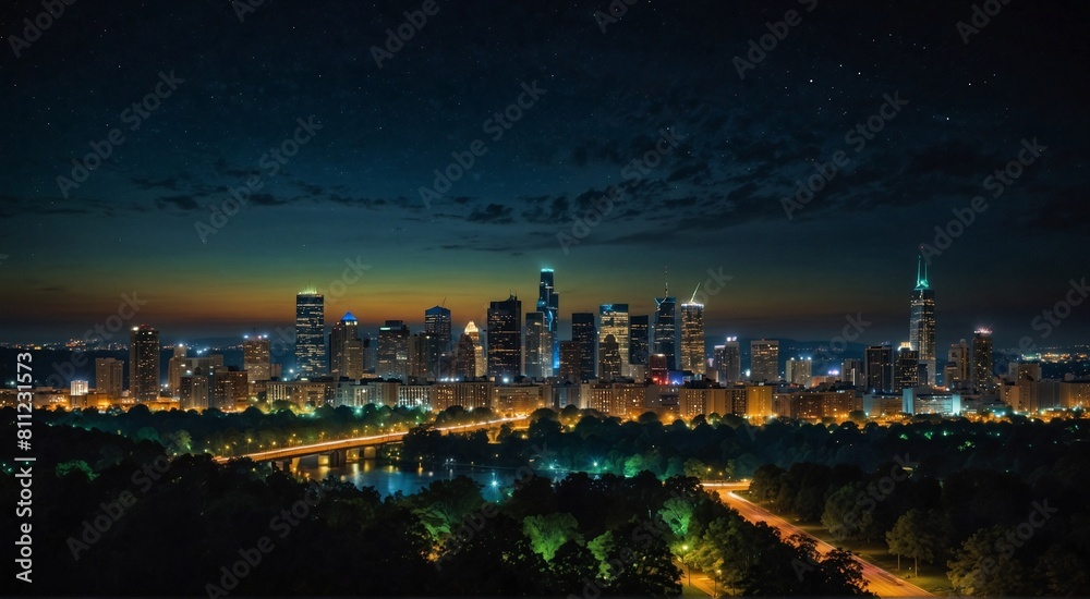 night view of the city night view of the city