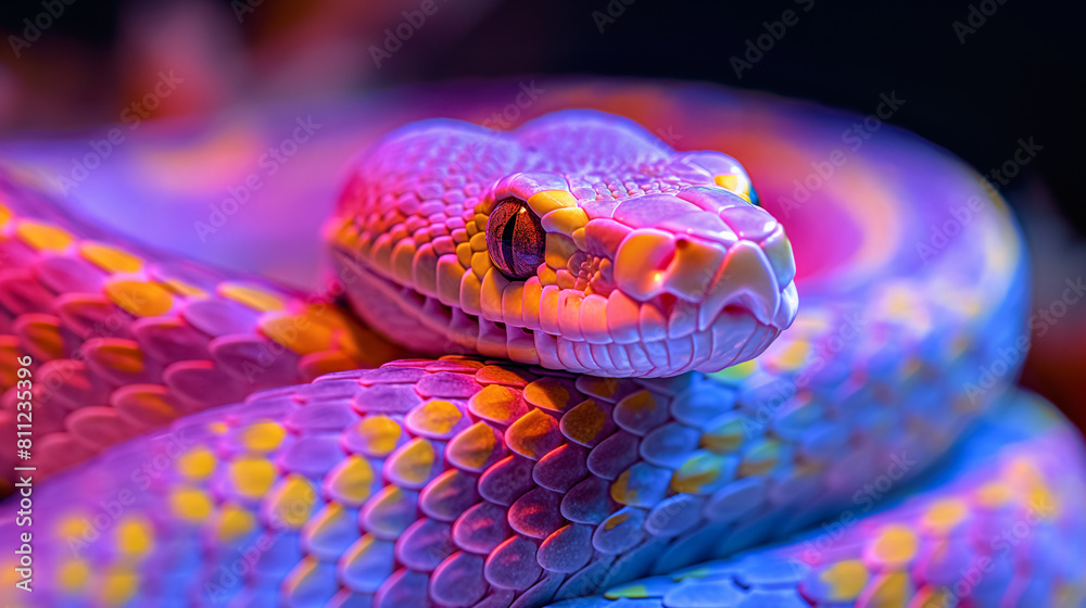 Fototapeta premium close up of a python