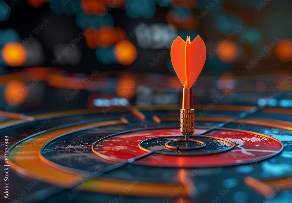 Utilize arrow concept for growth strategy, aiming success target with development graph, profit increase, and leadership for financial market direction Utilize arrow concept for growth strategy, aiming success target with development graph, profit increase, and leadership for financial market direction