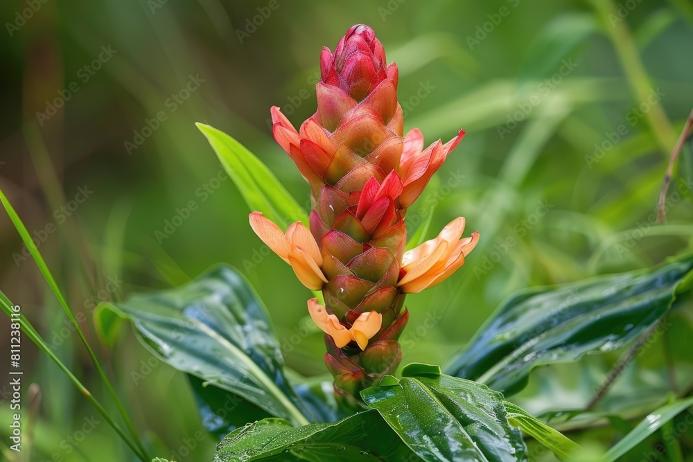 Insulin Plant: A Natural Medicinal Herb for Diabetics, with Fresh Green Leaves in a Garden Setting