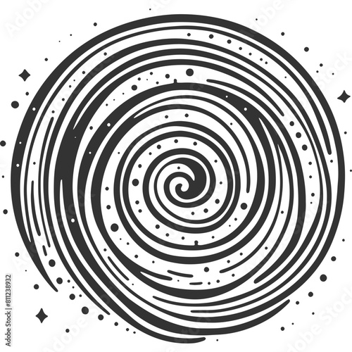Wanderers Time Loop Vintage Illustration Vector
