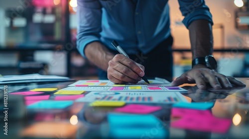 A conceptual image illustrating business agility with dynamic figures or symbols representing adaptability, speed, and innovation in a corporate setting.