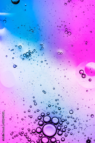 colorful drink abstract background, liquid in neon light