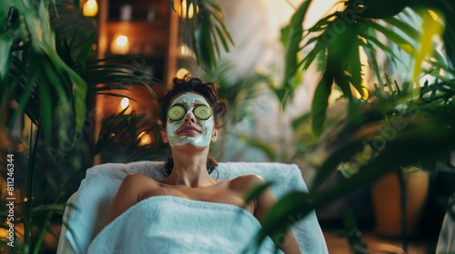 woman relaxing in spa