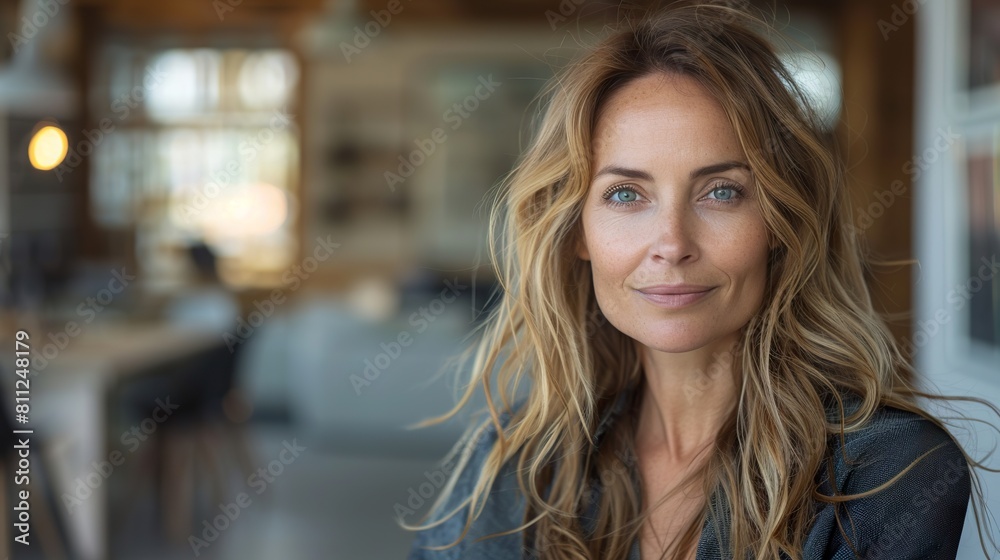 Confident Businesswoman in Modern Office Environment Confident Businesswoman in Modern Office Environment