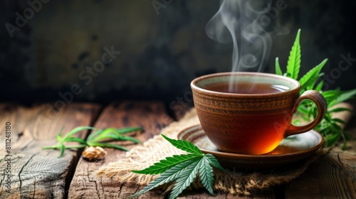 Tea made with cannabis ingredients.