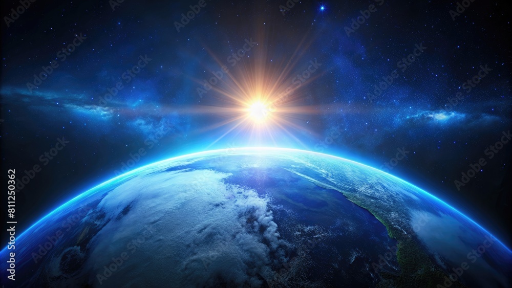 Fototapeta premium earth and sun