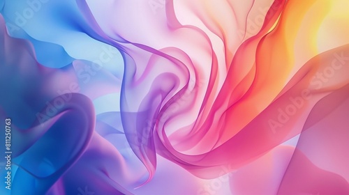 AI Generative abstract colorful smooth background wallpaper