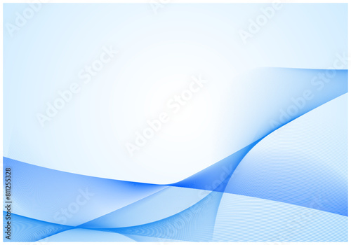 デジタルテクノロジーのウェーブ背景5青色