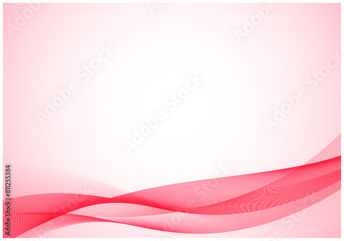 デジタルテクノロジーのウェーブ背景4赤色