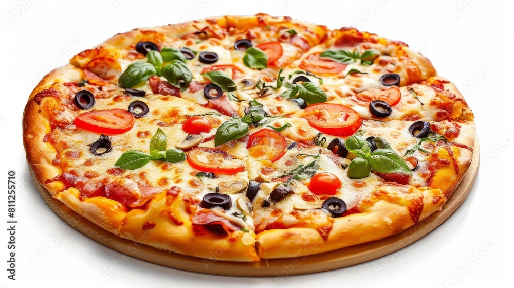Pizza. png images _ food images _ fast food images _ Indian food images _ pizza in isolated white background _. hyper realistic 