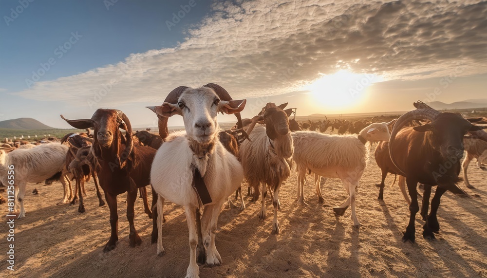 goats on the farm, goats for Eid al-Adha