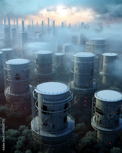 Atmospheric Carbon Scrubbers Picture largescale devices placed in cities that scrub carbon dioxide from the atmosphere, using the captured carbon in manufacturing or releasing it harmlessly into space photo