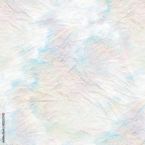 Tie Dye Space. Cloud Watercolour Pattern. Light White Design. Tie Dye Watercolor. Grey Light Texture. Shibori Pattern. Tie Dye Effect Texture. Blue Seamless Cloud. Blue Vector Pattern. Gray Fog Light.