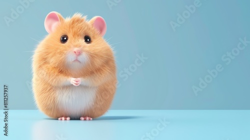 Cute hamster. Flat vector illustration. © Joyce