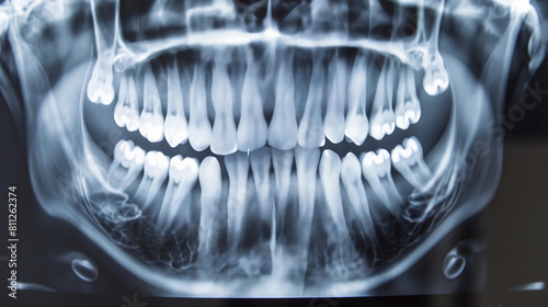 Raio - X de uma boca humana - wallpaper HD photo