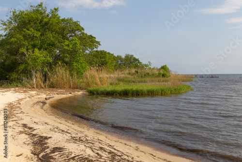 A scenic view of Lake Pontchartrain in Louisiana.