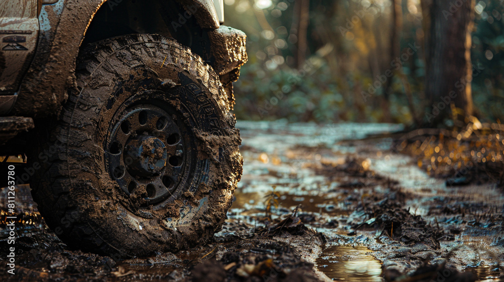 Fototapeta premium Rustic Wheel in Nature 