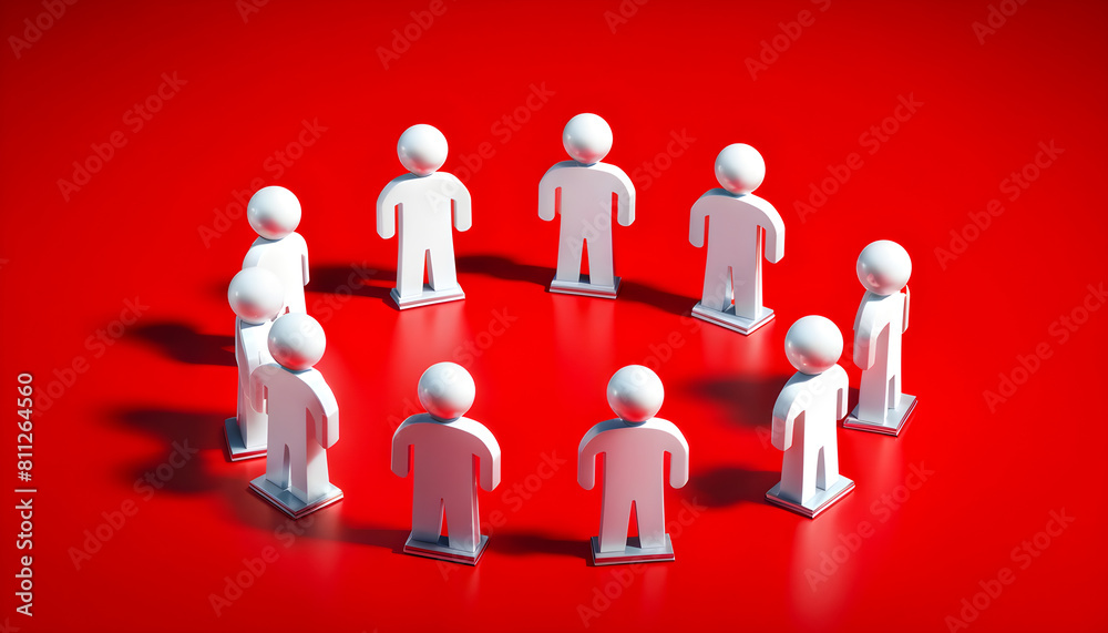 Dynamic Business Team Achieving Targets Through Effective Collaboration represented by Glossy Humanoids shapes business concept Teamwork Dynamic Business Team Achieving Targets Through Effective Collaboration represented by Glossy Humanoids shapes business concept Teamwork