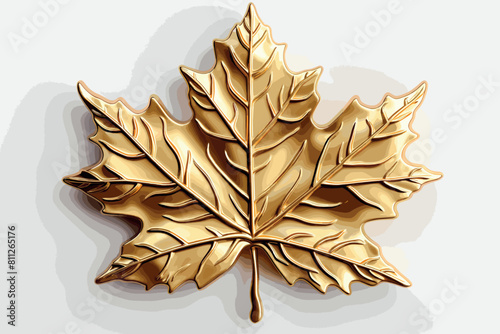 A cold cast bronze maple leaf. Handcrafted Home Decor for Autumn - Handcraft Leaves