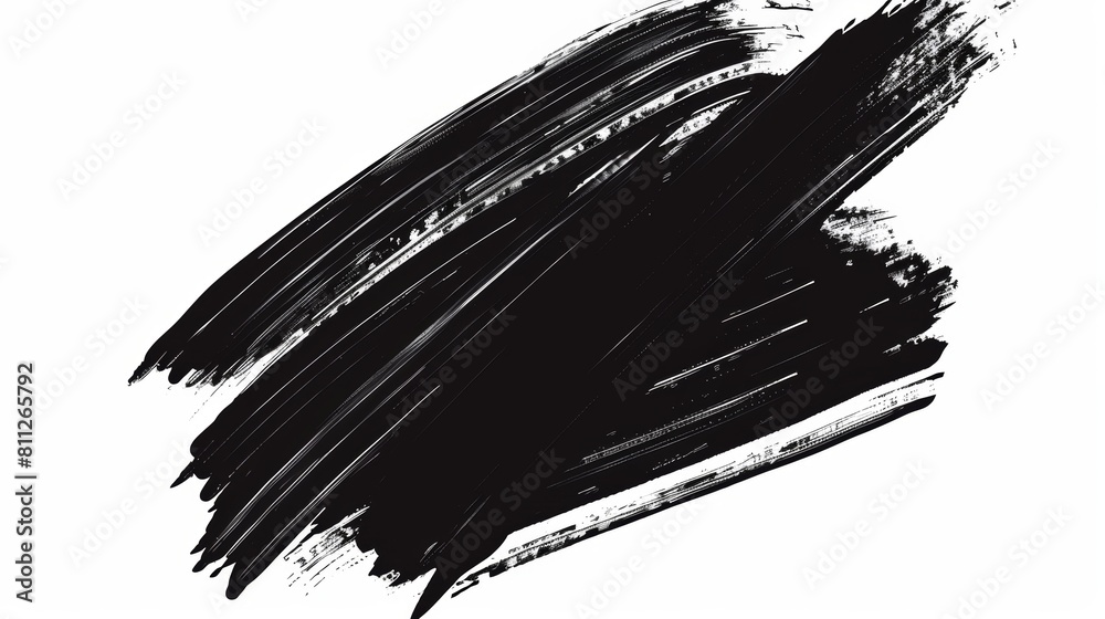 black brush strokes on white background black brush strokes on white background