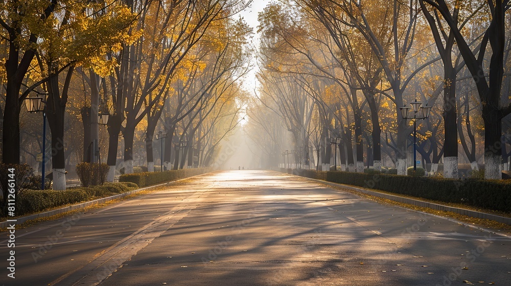 Empty road surrounding with trees Empty road surrounding with trees