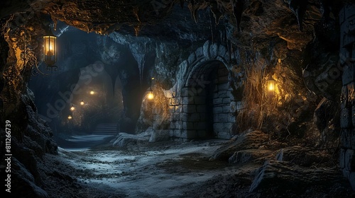 Cave entrance from the game scene