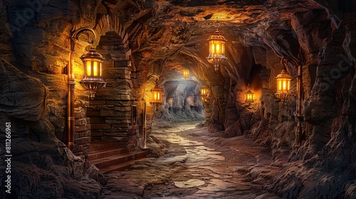 Cave entrance from the game scene