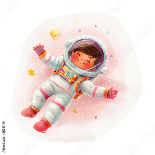 astronaut super flying white background (21)