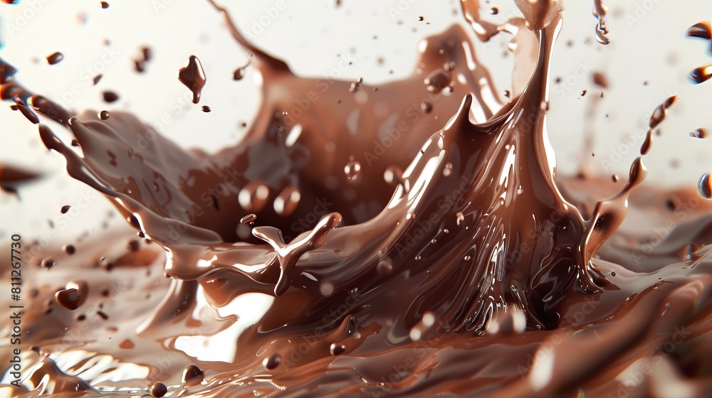 splashing chocolate design