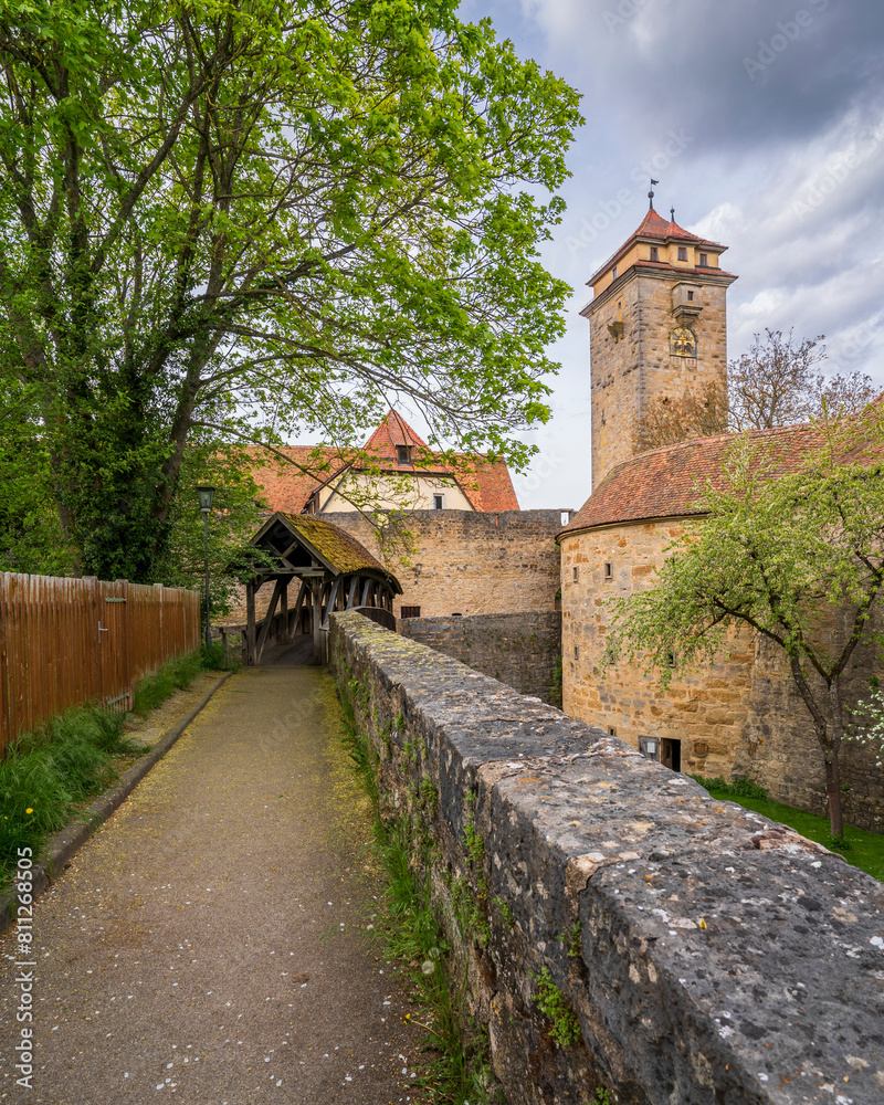 Spital Gate view in Rothenburg ob der TauberCity of Germany Spital Gate view in Rothenburg ob der TauberCity of Germany