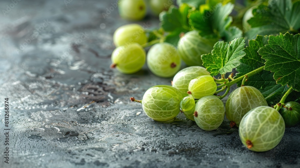 Bunch of Green Grapes on Table Bunch of Green Grapes on Table