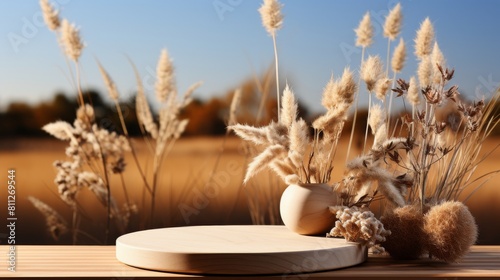 White Plate on Wooden Table
