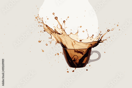 Old spilled engine oil puddle and splash isolated on white background, texture
